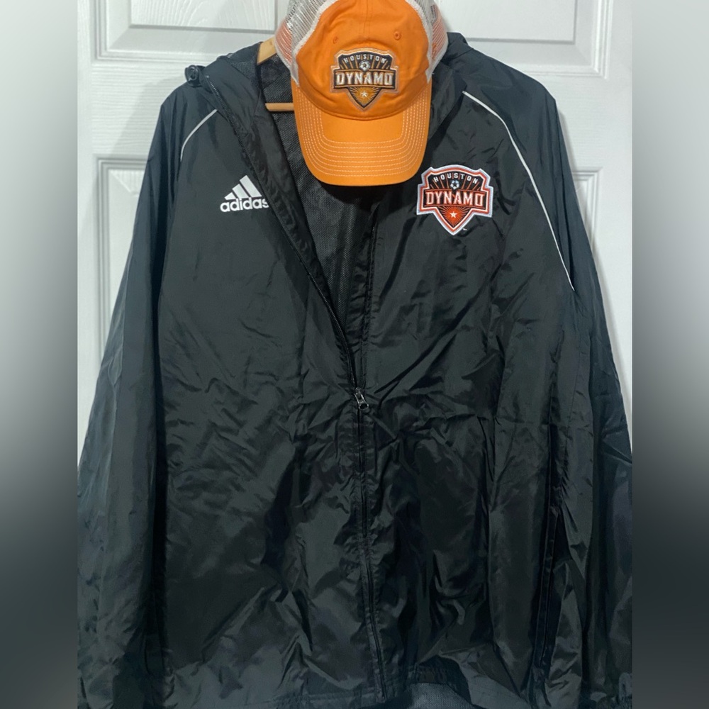 Adidas Houston Dynamo Windbreaker Jacket with ball cap